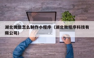 万宁湖北微信怎么制作小程序（湖北微程序科技有限公司）